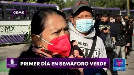 Así se vive el primer día en semáforo verde en la CDMX