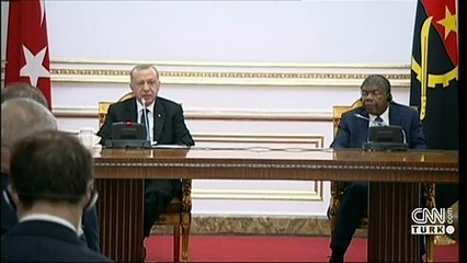 Cumhurbaşkanı Erdoğan ve Lourenço'dan ortak basın toplantısı