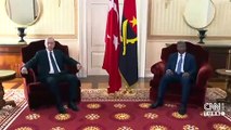 Cumhurbaşkanı Erdoğan, Angola Devlet Başkanı Lourenço ile heyetler arası görüşmede konuştu