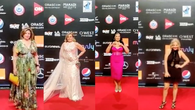 أبرز إطلالات الفنانين على ريد كاربت مهرجان الجونة في يومه الخامس