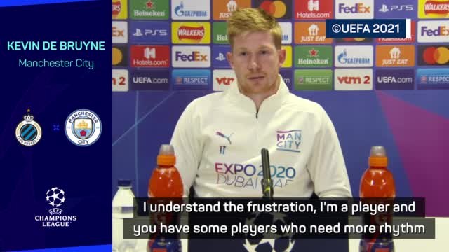De Bruyne 'understands' Sterling's frustration at City rotation