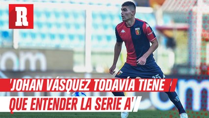 DT de Genoa sobre Johan Vásquez; 'Todavía tiene que entender la Serie  A'