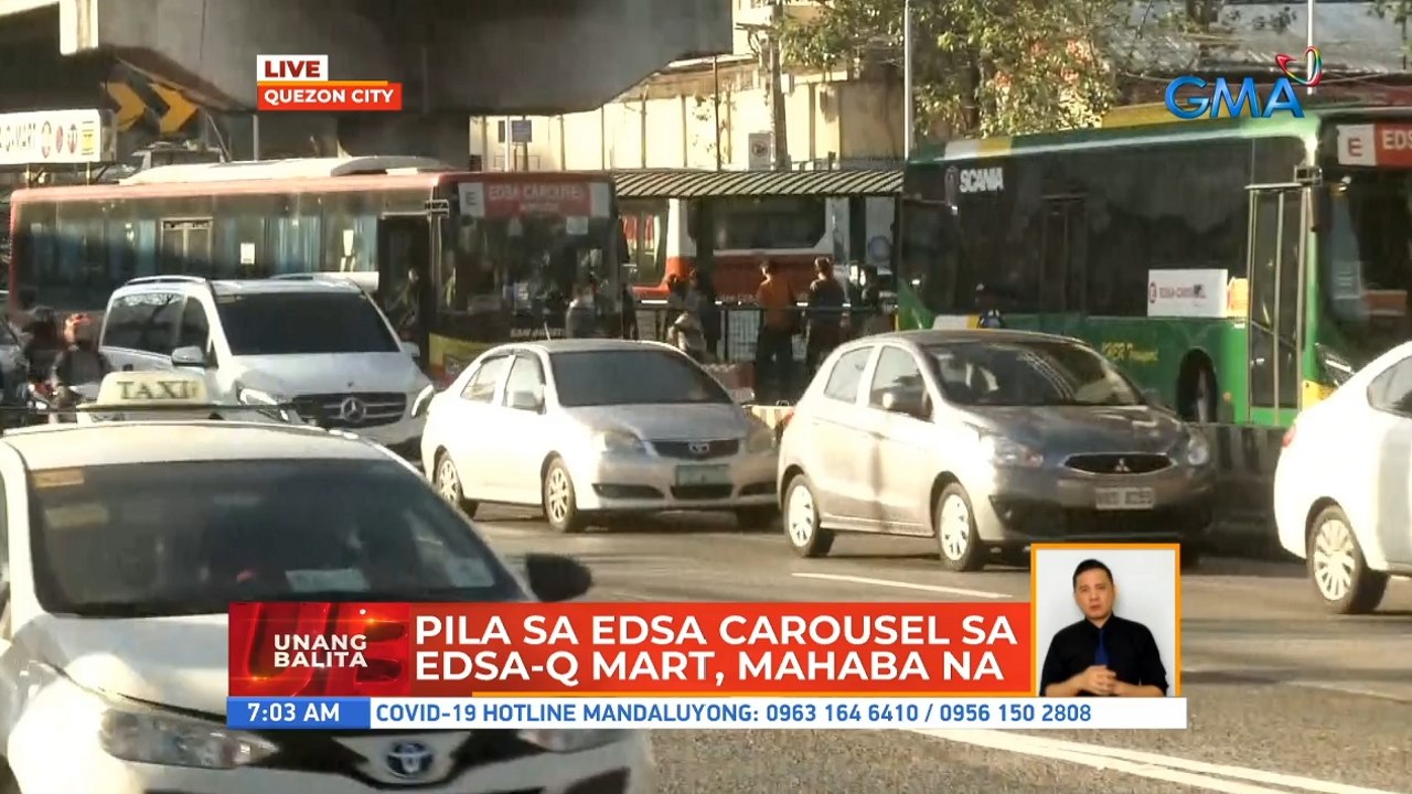 Pila sa EDSA carousel sa EDSA-Q-Mart, mahaba na | UB