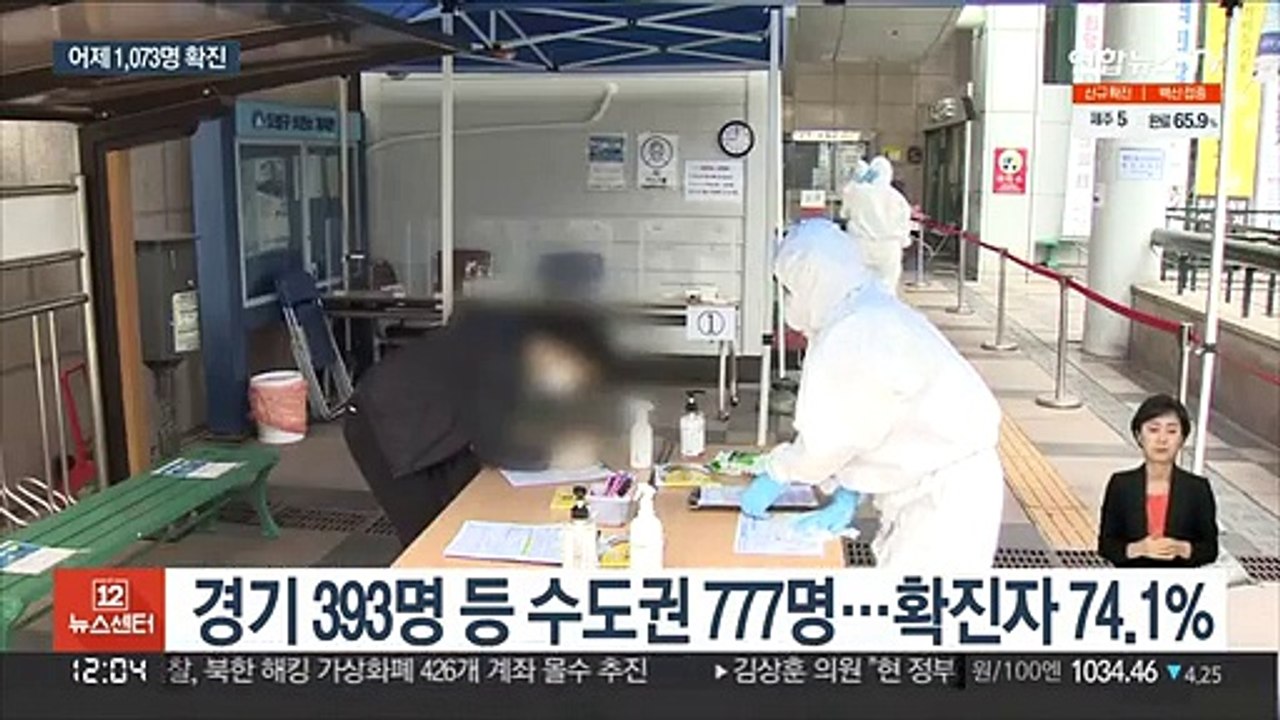 신규 확진자 1,073명…주춤해진 4차 유행
