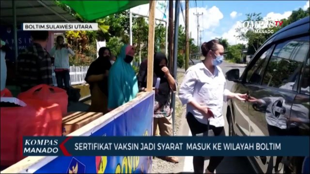 Sertifikat Vaksin Jadi Syarat Masuk Ke Wilayah Boltim