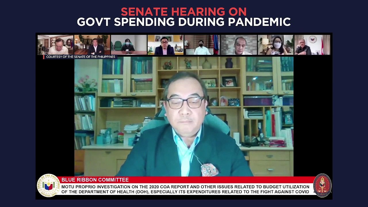 Senate hearing on Philippine government's pandemic deals with Pharmally
