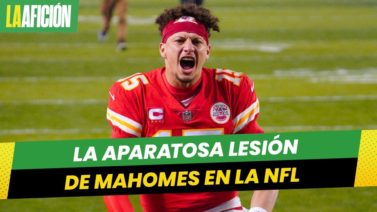 La lesión de Mahomes en la NFL le dejó el cuello como acordeón