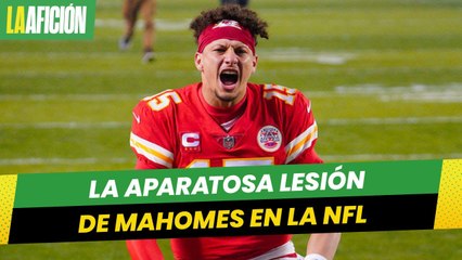La lesión de Mahomes en la NFL le dejó el cuello como acordeón