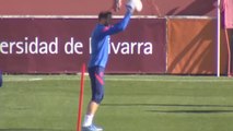 El Atlético prepara el partido de Liga del jueves ante el Levante