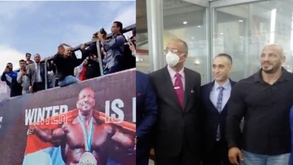 فرحة شعبية بـ بيج رامي في شوارع المحروسة : الفرعون يحتفل بمستر أوليمبيا