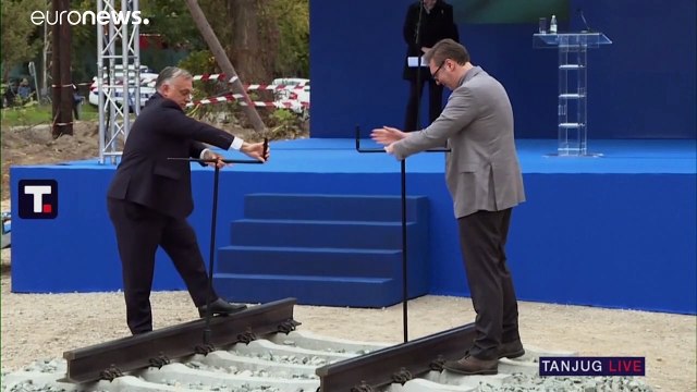 Орбан и Вучич заложили железную дорогу из Сербии в ЕС