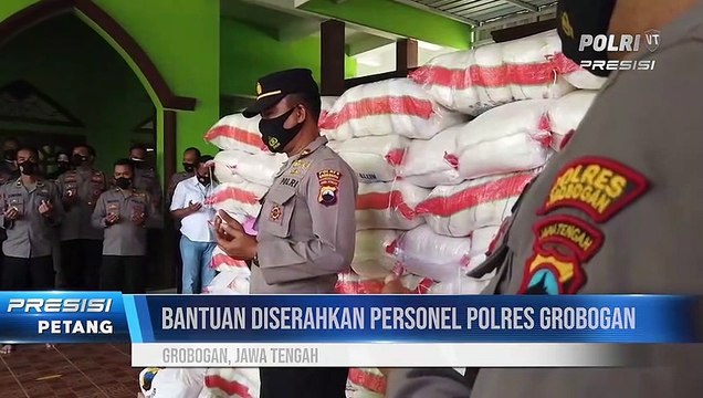 Polres Grobogan Salurkan 17 Ton Beras untuk Warga Kurang Mampu