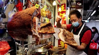 Street Food || Rice with BBQ Pork Roasted Pork Peking Ducks  YUMMY.