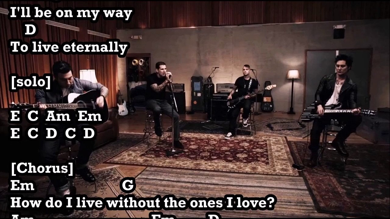 So Far Away Avenged Sevenfold Chord lyrics