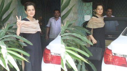 Kangana Ranaut  लंबे अरसे बाद कैमरा के आई सामने, video हुआ Viral | FilmiBeat