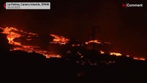 Canary Islands: Lava flows engulf houses on their way to the sea