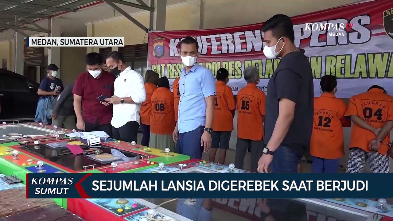 Polisi Tangkap Beberapa Lansia Saat Gerebek Lokasi Judi Tembak Ikan