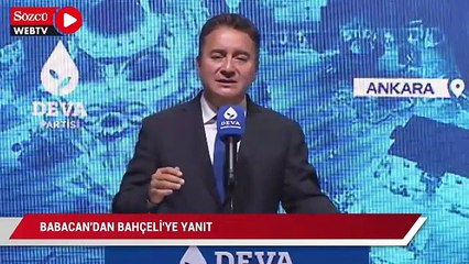 Babacan’dan Bahçeli’ye yanıt: ‘Krizlerin ortağı’ diye kendisine hitap etmemize çok alınmış