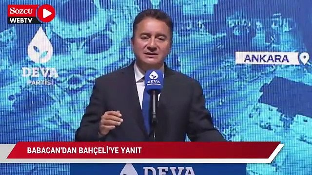 Babacan’dan Bahçeli’ye yanıt: ‘Krizlerin ortağı’ diye kendisine hitap etmemize çok alınmış