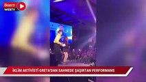 İklim aktivisti Greta'dan sahnede şaşırtan performans