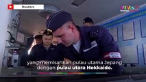 Kompak! Kapal Perang Rusia China Lewati Selat di Jepang