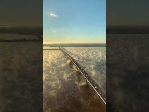 Mesmerizing Timelapse Over a Misty Saratov Bridge