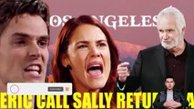 CBS Y&R Spoilers Adam is afraid that Sally will return to Los Angeles to work with Eric Forrester