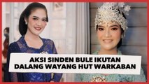 Aksi Sinden Bule Ikutan Dalang Wayang HUT Warkaban
