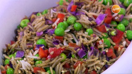 أرز بالخضار في الميكروويف  | أميرة شنب