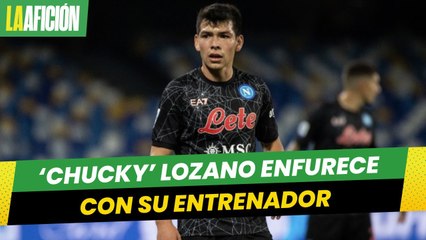Chucky Lozano enfurece tras mal gesto de su entrenador en triunfo del Napoli