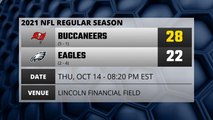Buccaneers @ Eagles Game Recap for THU, OCT 14 - 08:20 PM EST