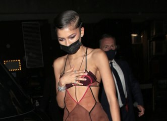 Zendaya's Sheer Bra-Top Dress Featured a Heart-Shaped Cutout