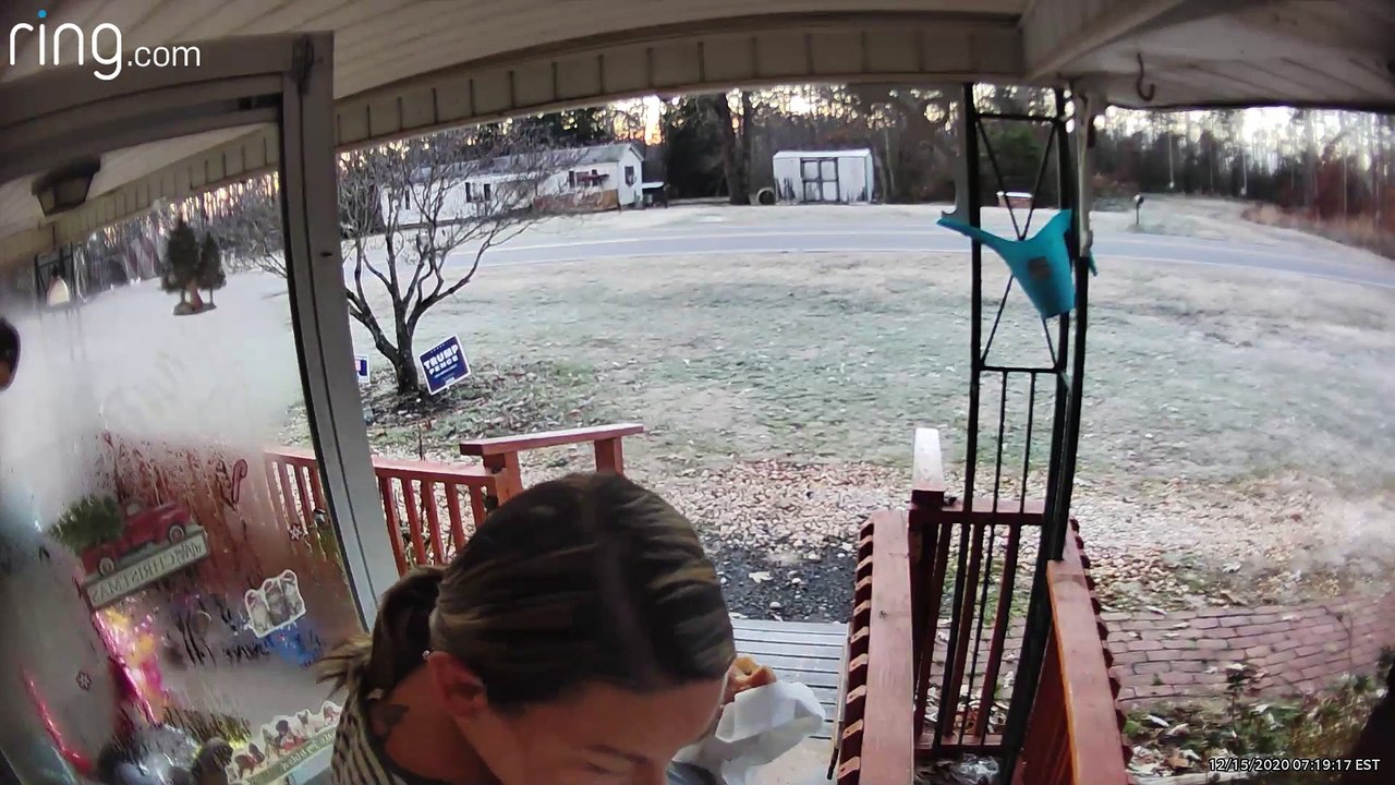 Icy Ramp Causes Small Slip