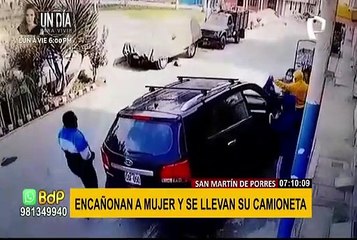 SMP: roban a punta de pistola a mujer y se llevan su camioneta