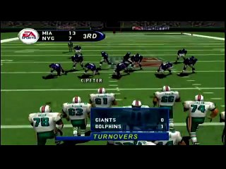 Madden NFL 2001 Dolphins vs Giants Part 2