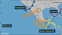 Clima de hoy martes: La onda tropical número 38 ocasionará tormentas y chubascos