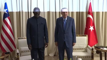Cumhurbaşkanı Erdoğan, Liberya Devlet Başkanı Weah ile görüştü