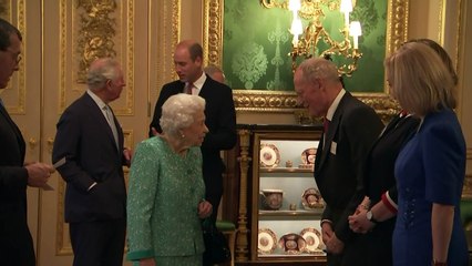 Queen beams as she hosts business leaders at Windsor