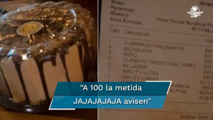 Mesero cobra a clientes por guardarles un pastel en refri, se vuelve viral