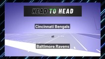 Cincinnati Bengals at Baltimore Ravens: Moneyline