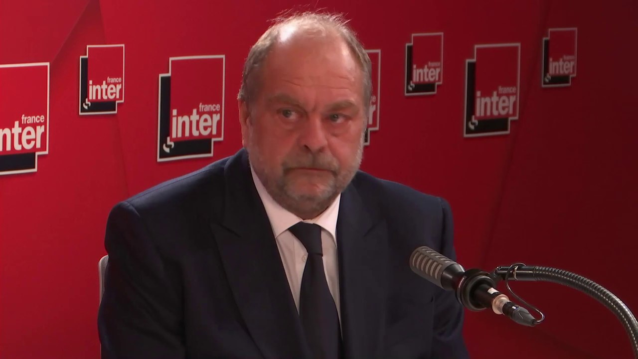 Éric Dupond-Moretti au micro de Léa Salamé