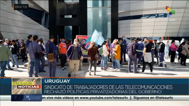 Uruguay: Sector de las telecomunicaciones se manifiesta contra medidas privatizadoras del gobierno