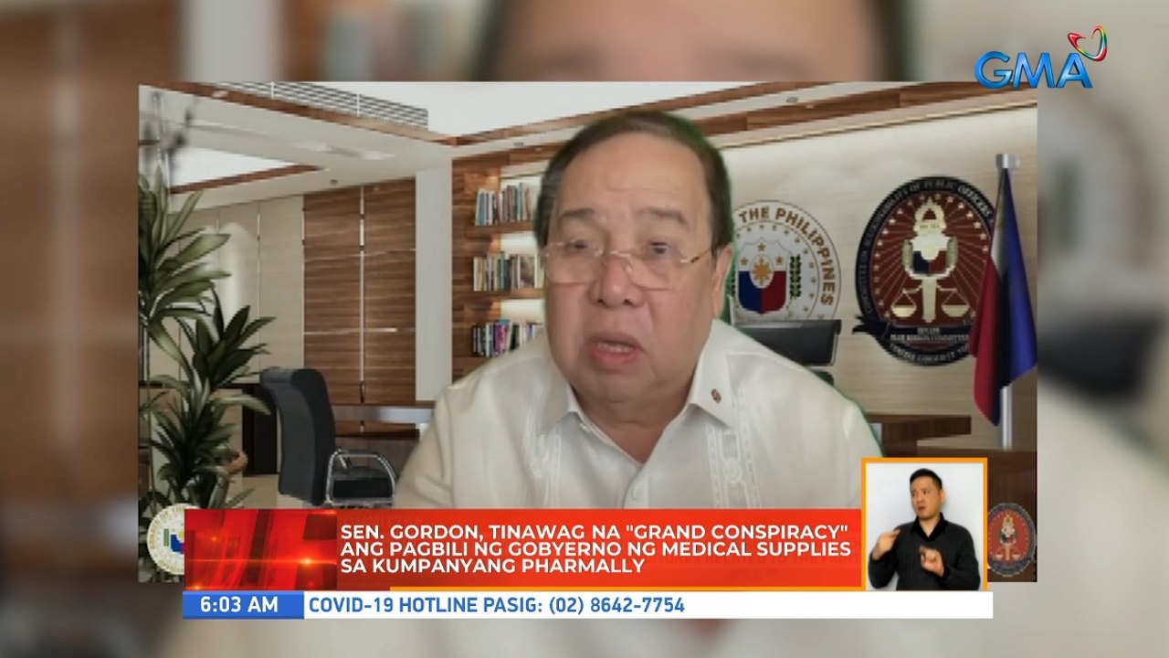 Sen. Gordon, tinawag na "grand conspiracy" ang pagbili ng gobyerno ng medical supplies sa kumpanyang Pharmally | UB