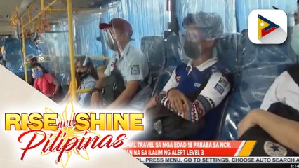 ntrazonal at interzonal travel sa mga edad 18 pababa sa NCR, pinapayagan na sa ilalim ng Alert Level 3