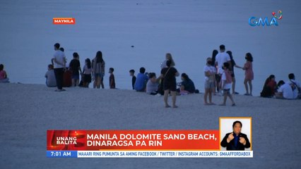 Manila dolomite sand beach, dinaragsa pa rin | UB