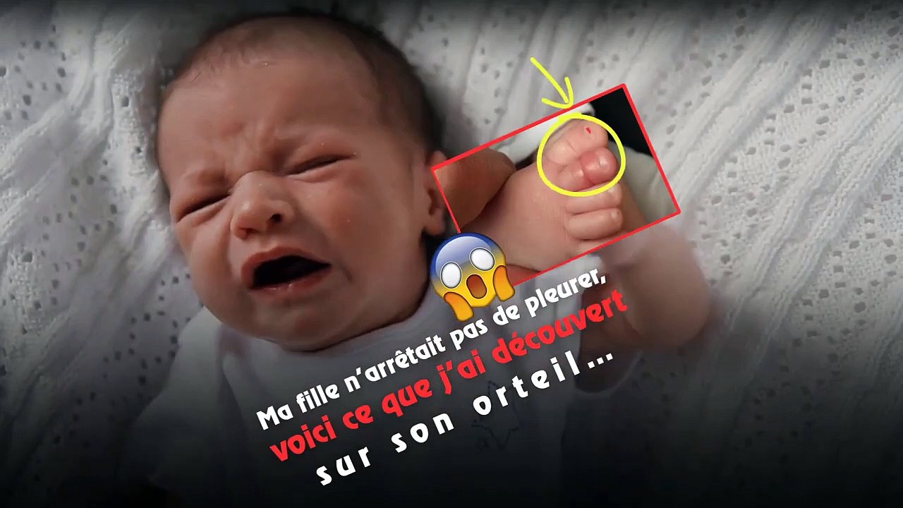 Ma fille n’arrêtait pas de pleurer, voici ce que j’ai découvert sur son orteil..