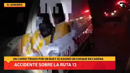 Accidente sobre la ruta 13