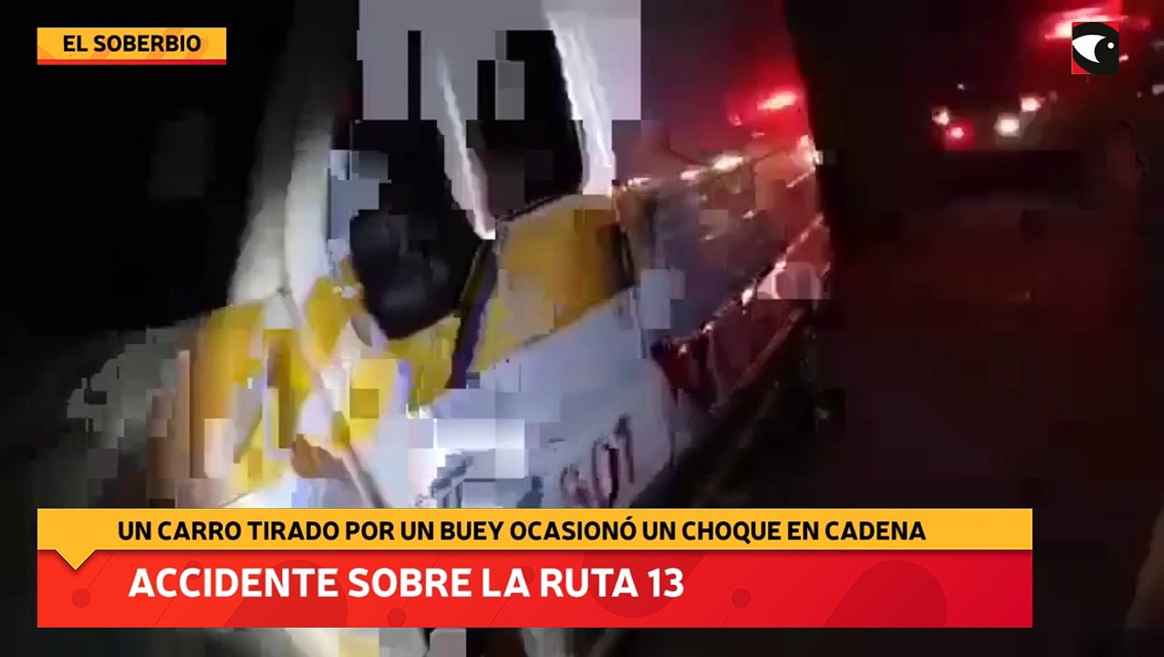 Accidente sobre la ruta 13