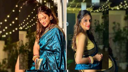 सुहागिनों की तरह हाथ में शाखा पोला पहन नुसरत जहां ने फिर खींचा लोगों का.....