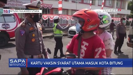 Kartu Vaksin Syarat Utama Masuk Kota Bitung